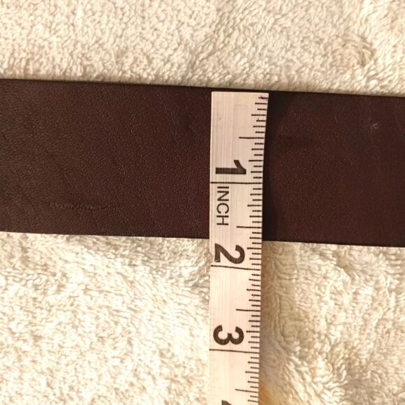 Vintage Garay Steel Gray Buckle Leather Belt - Picture 4 of 7